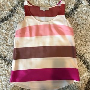 LOFT pink stripe tank
